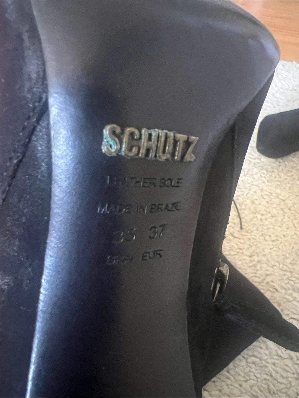 SCHUTZ Black Over-the-Knee Lace-Up Stiletto Boots